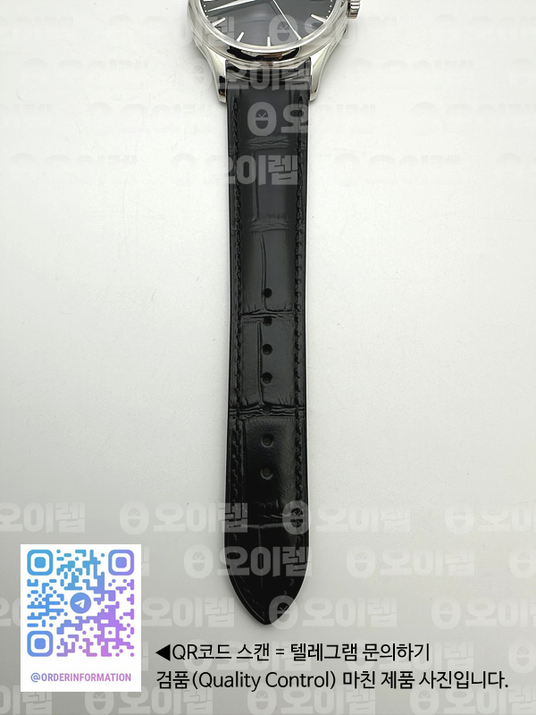 ZF공장 파텍필립 칼라트라바 블랙다이얼 블랙가죽스트랩 Calatrava 5227 SS Black Dial on Black Leather Strap 324CS 출고 전 실물 검수사진 14