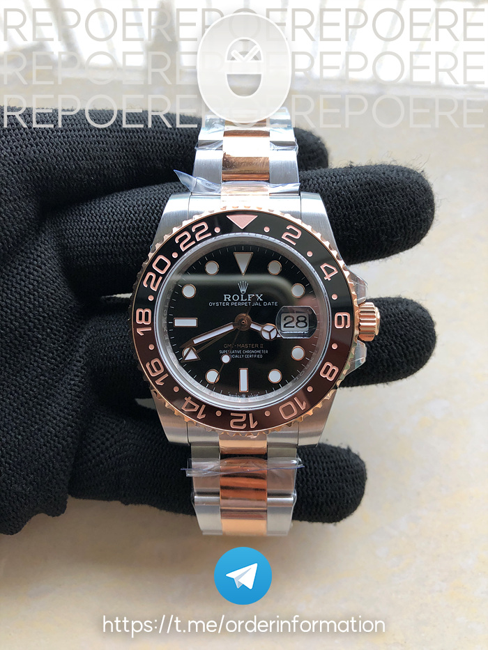 BP공장 롤렉스 GMT마스터2 루트비어 콤비 GMT Master II 126711CHNR RG/SS Blk BP Asia 2813 CHS 출고 전 실물 검수사진 3