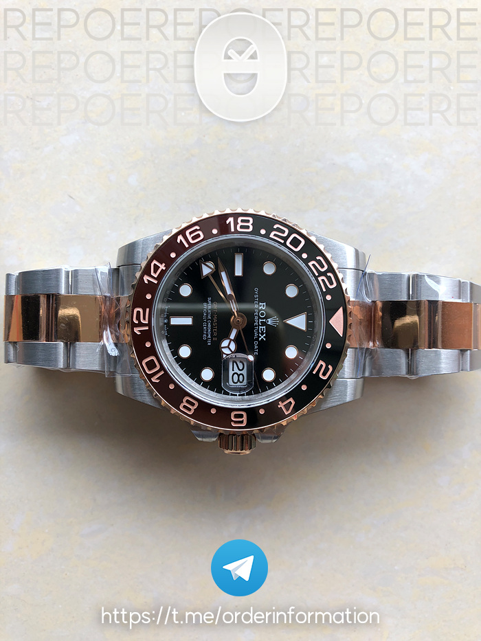 BP공장 롤렉스 GMT마스터2 루트비어 콤비 GMT Master II 126711CHNR RG/SS Blk BP Asia 2813 CHS 출고 전 실물 검수사진 5
