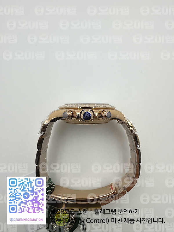 OM공장 롤렉스 데이토나 로즈골드금통 브라운다이얼 브레이슬릿 Daytona 116505 RG/RG Brown/Stk OMF A7750 4130 Mod 출고 전 실물 검수사진 8