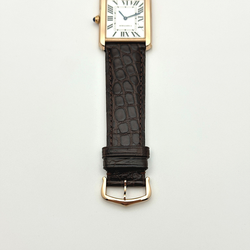 K11공장 까르띠에 로즈골드금통 탱크솔로 27MM 악어가죽스트랩 Tank Solo 27mm K11F RG White Dial on Brown Leather Strap Ronda Quartz 출고 전 실물 검수사진 8