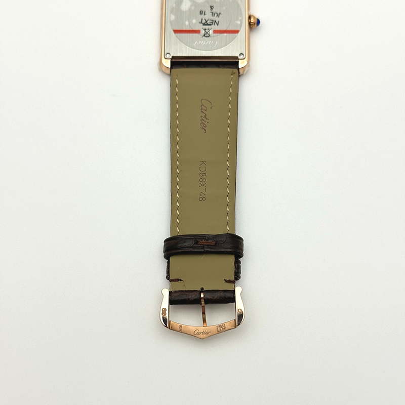 K11공장 까르띠에 로즈골드금통 탱크솔로 27MM 악어가죽스트랩 Tank Solo 27mm K11F RG White Dial on Brown Leather Strap Ronda Quartz 출고 전 실물 검수사진 9