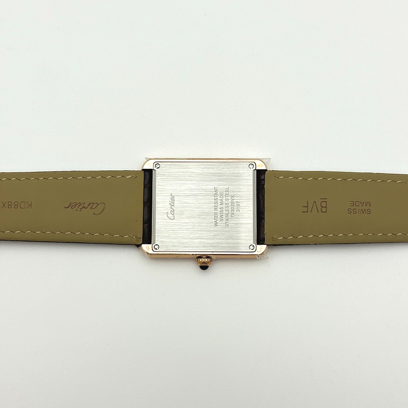 K11공장 까르띠에 로즈골드금통 탱크솔로 27MM 악어가죽스트랩 Tank Solo 27mm K11F RG White Dial on Brown Leather Strap Ronda Quartz 출고 전 실물 검수사진 12