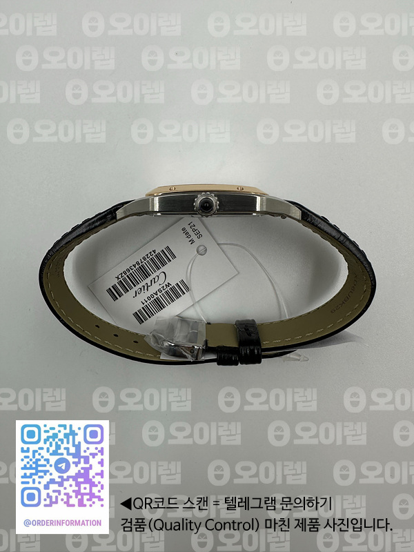 XF공장 까르띠에 산토스 뒤몽 27.5 로즈골드 콤비 실버다이얼 가죽스트랩 출고 전 실물 검수사진 6