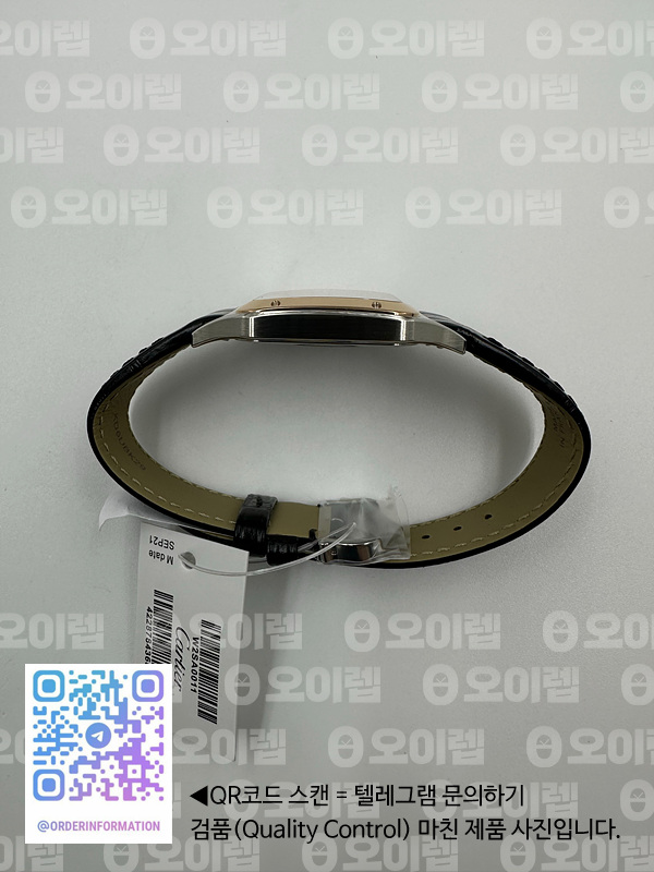 XF공장 까르띠에 산토스 뒤몽 27.5 로즈골드 콤비 실버다이얼 가죽스트랩 출고 전 실물 검수사진 7