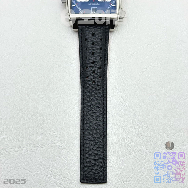 태그 모나코 쿼츠 블루다이얼 가죽스트랩 Tag Monaco Chronograph SS/LE Blue Jap VK64A 출고 전 실물 검수사진 11