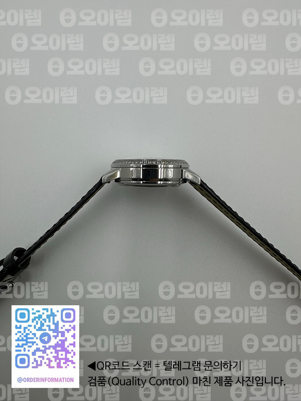 OX공장 랑데뷰 29MM 화이트다이얼 가죽스트랩 Rendez-Vous 29mm SS White Dial Diamonds Bezel on Black Leather Strap A967 출고 전 실물 검수사진 8