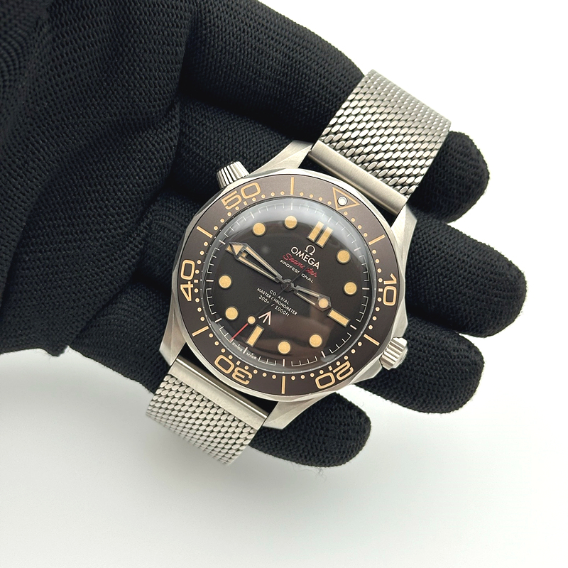VS공장 오메가 씨마스터 다이버 300M 노타임투다이 007에디션 블랙다이얼 매쉬스트랩 v4 NTTD Seamaster 300 "No Time to Die" Limited Edition VSF 1:1 Best Edition on Titanium Mesh Bracelet A8806 V5 출고 전 실물 검수사진 3