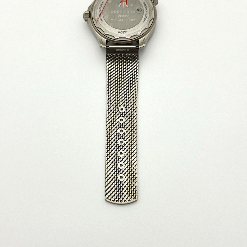 VS공장 오메가 씨마스터 다이버 300M 노타임투다이 007에디션 블랙다이얼 매쉬스트랩 v4 NTTD Seamaster 300 "No Time to Die" Limited Edition VSF 1:1 Best Edition on Titanium Mesh Bracelet A8806 V5 출고 전 실물 검수사진 11