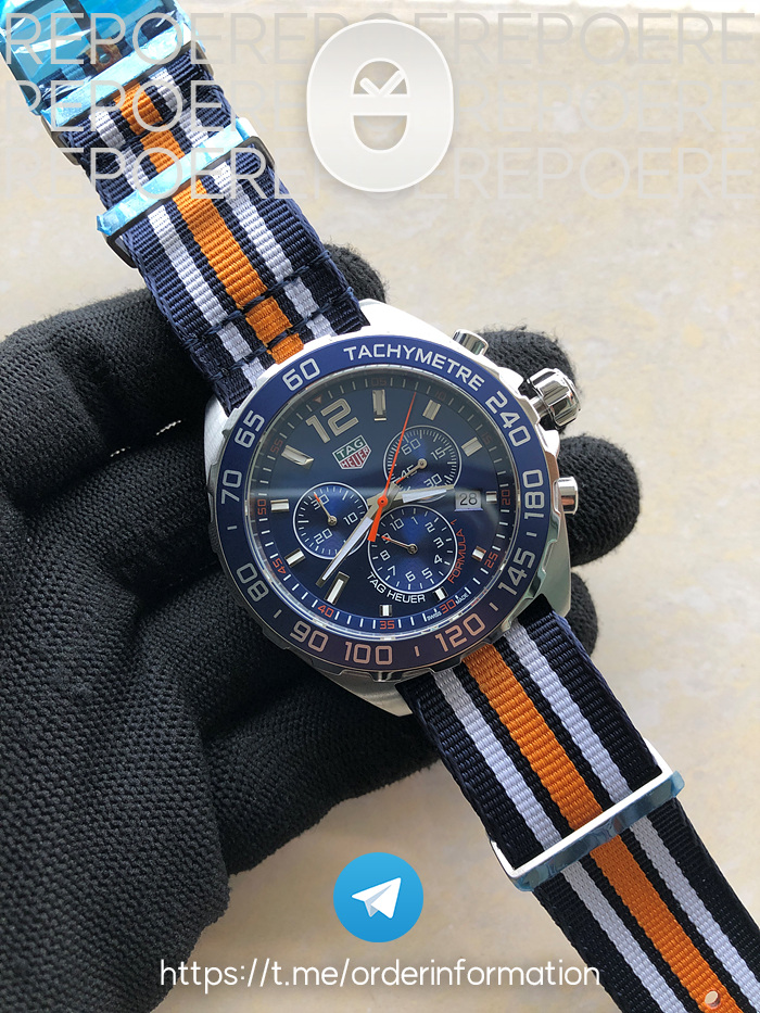 XT공장 F1 블루다이얼 쿼츠 Tag F1 Chrono SS/NY Blue XTF Swiss Qtz 출고 전 실물 검수사진 2
