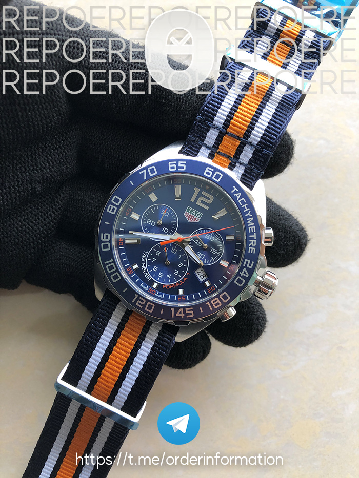 XT공장 F1 블루다이얼 쿼츠 Tag F1 Chrono SS/NY Blue XTF Swiss Qtz 출고 전 실물 검수사진 3