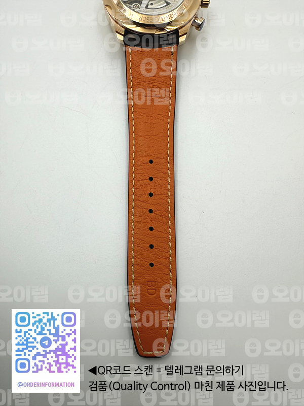 ZF공장 포르투기저 크로노 클래식 로골 화이트다이얼 가죽스트랩 Portugieser Chrono Classic 42 RG IW390301 White Dial on Brown Leather Strap A7750 출고 전 실물 검수사진 13