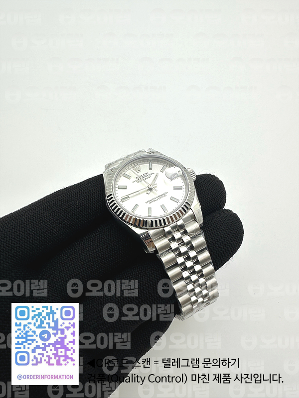 GS공장 롤렉스 데이저스트 31 실버다이얼 브레이슬릿 Datejust 31mm 178274 SS Silver Stick Markers Dial on SS Jubilee Bracelet SEIKO NH05A 출고 전 실물 검수사진 5