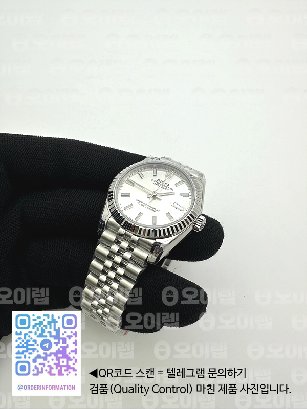 GS공장 롤렉스 데이저스트 31 실버다이얼 브레이슬릿 Datejust 31mm 178274 SS Silver Stick Markers Dial on SS Jubilee Bracelet SEIKO NH05A 출고 전 실물 검수사진 6
