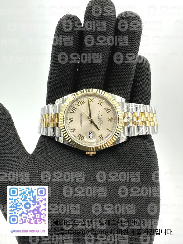 GM공장 롤렉스 데이저스트 41 옐로우골드콤비 포금 실버다이얼 3235 DJ2 41mm Jub Flt 904L Wrp YG/SS SilvWht/Rm GMF A3235 출고 전 실물 검수사진 4