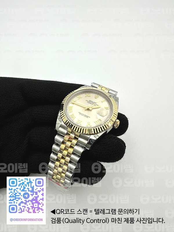 GM공장 롤렉스 데이저스트 41 옐로우골드콤비 포금 실버다이얼 3235 DJ2 41mm Jub Flt 904L Wrp YG/SS SilvWht/Rm GMF A3235 출고 전 실물 검수사진 6