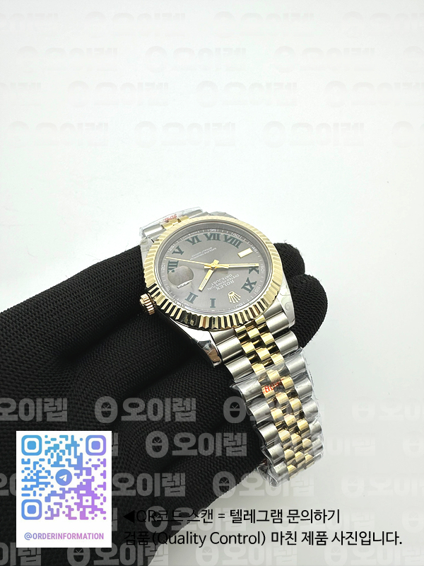 GM공장 롤렉스 데이저스트 41 옐로우골드콤비 포금 윔블던 3235 DJ2 41mm Jub Flt 904L Wrp YG/SS D-Grey/Rmn GMF A3235 출고 전 실물 검수사진 7