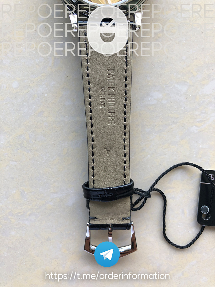 FL공장 클래식 5088 인그레이브드가죽스트랩 Classic 5088 100P Engraved Case Engraved Dial on Black Leather strap Cal.240 출고 전 실물 검수사진 5