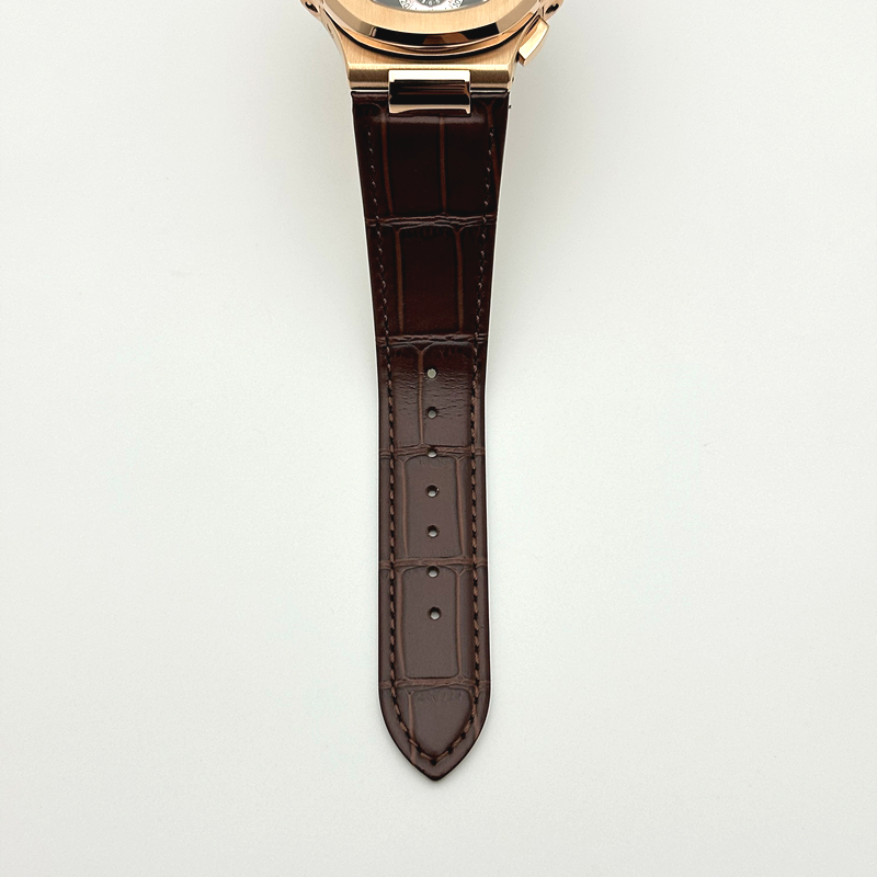 3K공장 파텍필립 노틸러스 로골 브라운다이얼 가죽스트랩 Nautilus 5980 RG 3KF Best Edition Brown Dial on Brown Leather Strap A7750 출고 전 실물 검수사진 11