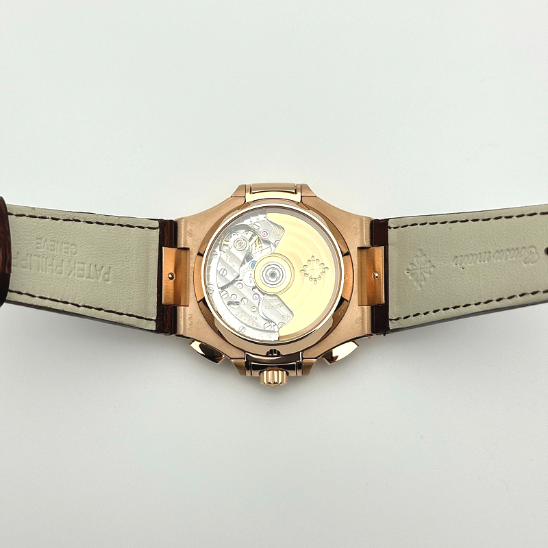3K공장 파텍필립 노틸러스 로골 브라운다이얼 가죽스트랩 Nautilus 5980 RG 3KF Best Edition Brown Dial on Brown Leather Strap A7750 출고 전 실물 검수사진 12