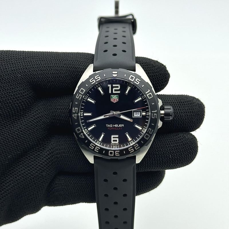 XT공장 포뮬러1 블랙다이얼 러버 쿼츠 Tag Heuer Formula 1 SS/RU Black XTF Swiss Qtz 출고 전 실물 검수사진 2