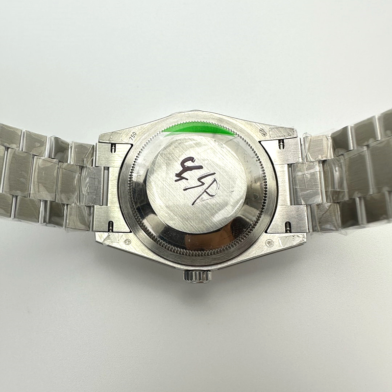 GM공장 롤렉스 데이데이트 36 실버다이얼 프레지던트브레이슬릿 2836 Day Date 36 128239 GMF 1:1 Best Edition 904L Steel Silver Dial Stick Markers on Bracelet A2836 출고 전 실물 검수사진 10