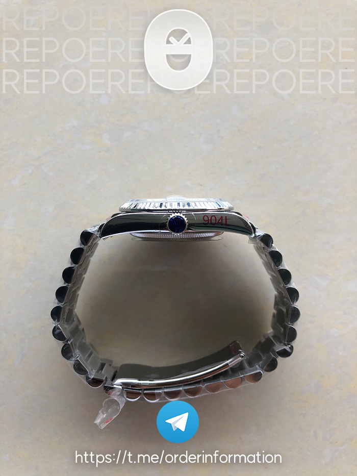 GM공장 데이데이트 36 실버다이얼 2836 Day Date 36 128239 GMF 1:1 Best Edition 904L Steel Silver Dial Diamonds Markers on Bracelet A2836 출고 전 실물 검수사진 5