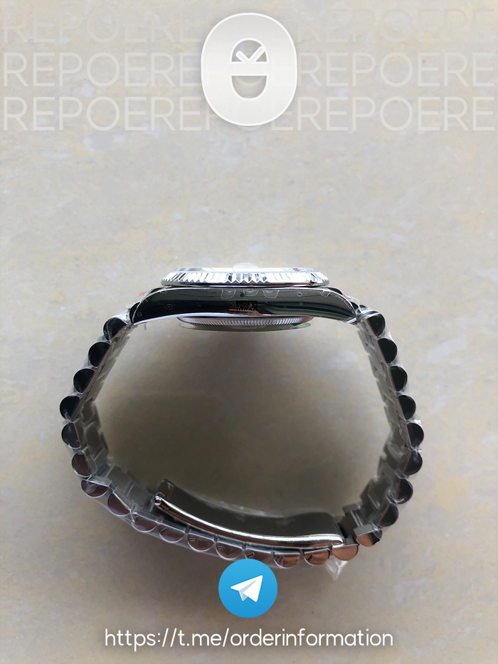 GM공장 데이데이트 36 실버다이얼 2836 Day Date 36 128239 GMF 1:1 Best Edition 904L Steel Silver Dial Diamonds Markers on Bracelet A2836 출고 전 실물 검수사진 6