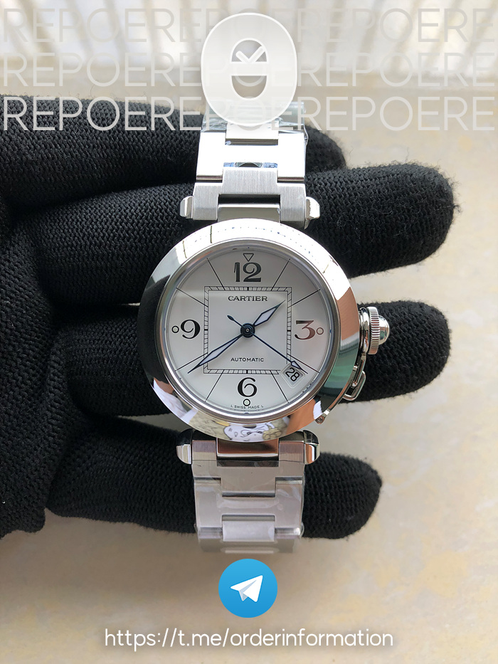 V9공장 파샤 35미리 화이트다이얼 Pasha W31074M7 35mm SS V9F Best Edition White Dial on SS Bracelet A2892 to Cal.049 출고 전 실물 검수사진 3