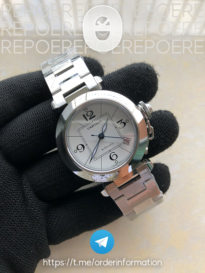 V9공장 파샤 35미리 화이트다이얼 Pasha W31074M7 35mm SS V9F Best Edition White Dial on SS Bracelet A2892 to Cal.049 출고 전 실물 검수사진 4