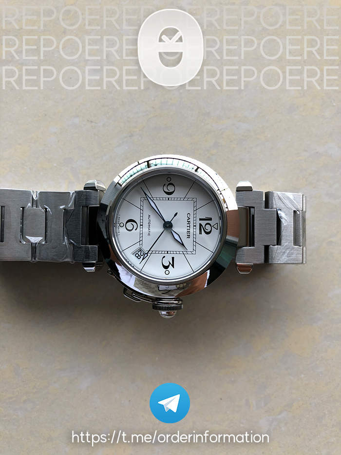 V9공장 파샤 35미리 화이트다이얼 Pasha W31074M7 35mm SS V9F Best Edition White Dial on SS Bracelet A2892 to Cal.049 출고 전 실물 검수사진 6