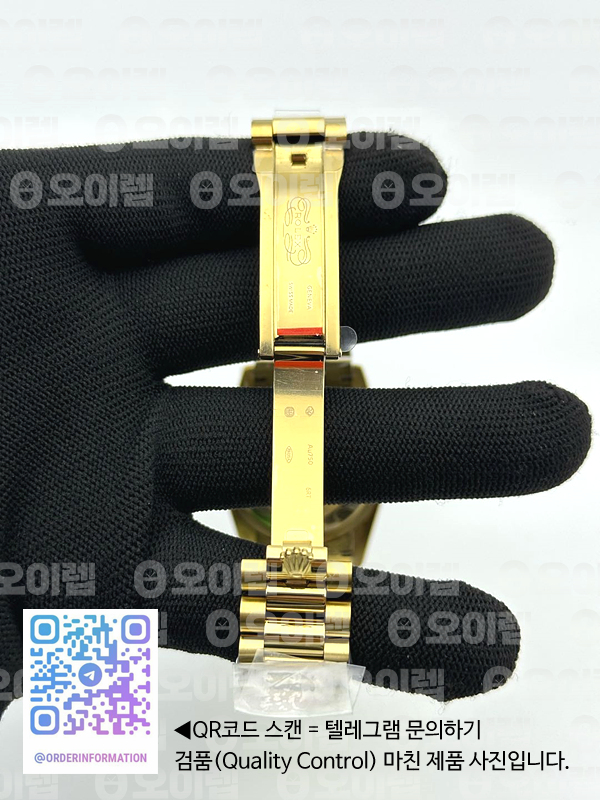 GM공장 롤렉스 데이데이트 36 옐로우골드 블랙다이얼 2836 Day Date 40 YG 904L Steel Fluted Bezel GMF 1:1 Best Edition Black Stick Dial on YG Bracelet A2836 출고 전 실물 검수사진 9