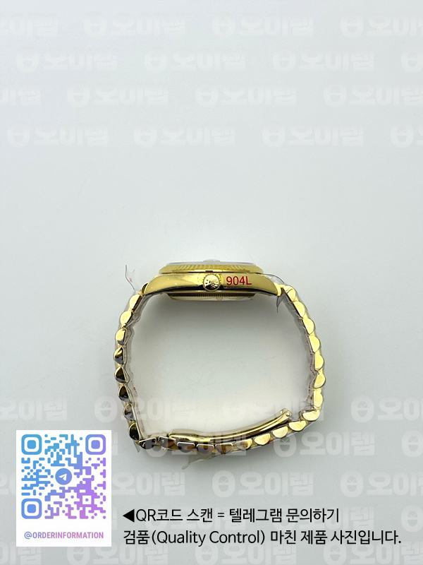 GM공장 롤렉스 데이데이트 36 옐로우골드 블랙다이얼 2836 Day Date 40 YG 904L Steel Fluted Bezel GMF 1:1 Best Edition Black Stick Dial on YG Bracelet A2836 출고 전 실물 검수사진 10