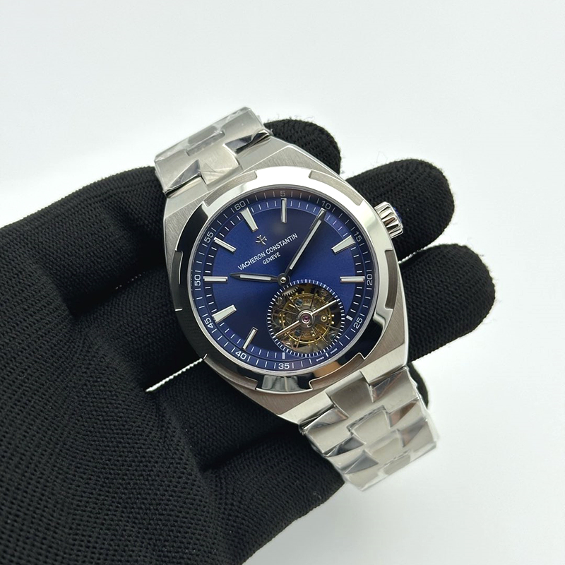 EUR공장 오버시즈 뚜르비용 블루다이얼 Traditionnelle Tourbillon SS EURF Best Edition Blue Dial on SS Bracelet 출고 전 실물 검수사진 2