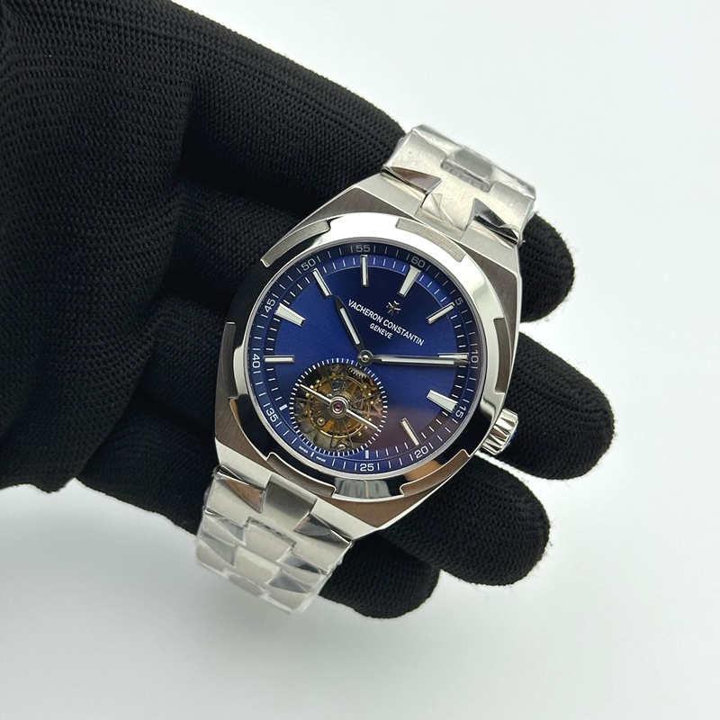 EUR공장 오버시즈 뚜르비용 블루다이얼 Traditionnelle Tourbillon SS EURF Best Edition Blue Dial on SS Bracelet 출고 전 실물 검수사진 3