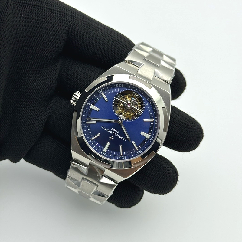 EUR공장 오버시즈 뚜르비용 블루다이얼 Traditionnelle Tourbillon SS EURF Best Edition Blue Dial on SS Bracelet 출고 전 실물 검수사진 5