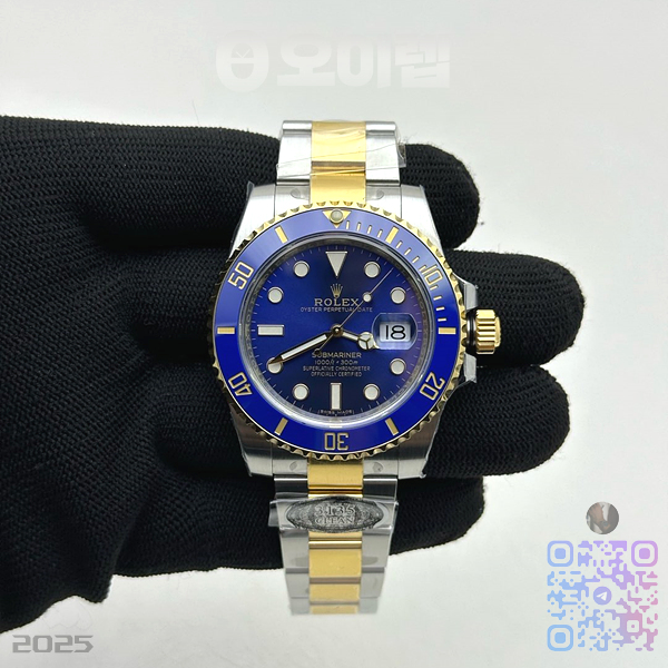 CLEAN공장 롤렉스 서브마리너 청콤 116613LB 3135무브먼트 클린공장 CleanFactory Rolex Submariner Two Tone Blue Dial 116613LB 클린 출고 전 실물 검수사진 2