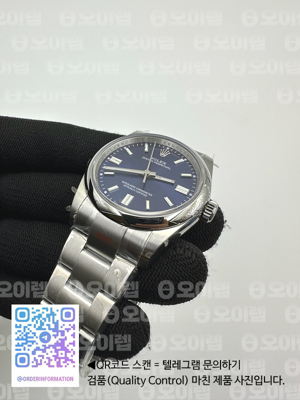 BP공장 롤렉스 오이스터퍼페츄얼 36 브라이트 블루 다이얼 3230무브먼트 BPF Rolex Oysterperpetual 36 Bright Blue Dial ref126000 출고 전 실물 검수사진 4