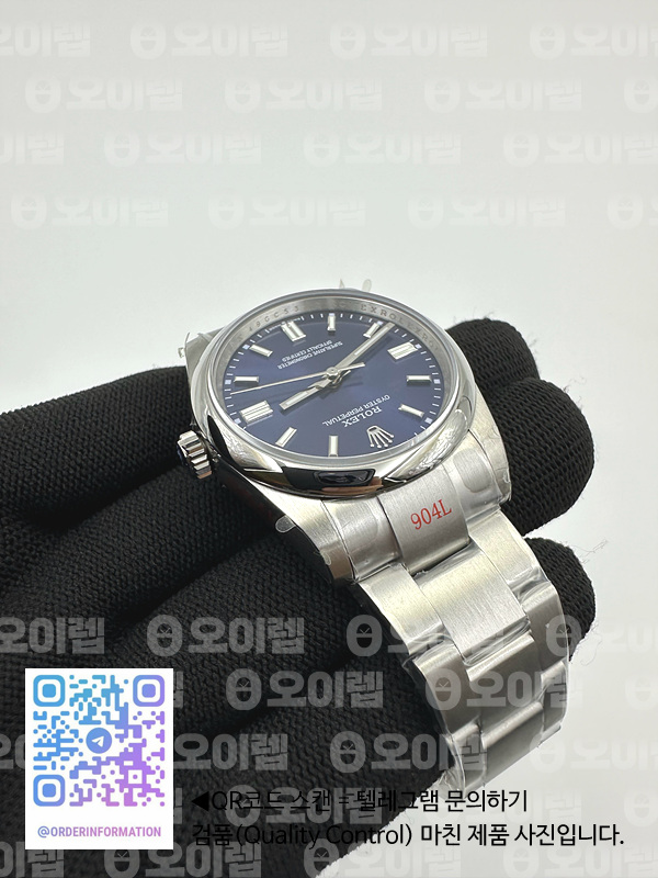 BP공장 롤렉스 오이스터퍼페츄얼 36 브라이트 블루 다이얼 3230무브먼트 BPF Rolex Oysterperpetual 36 Bright Blue Dial ref126000 출고 전 실물 검수사진 5