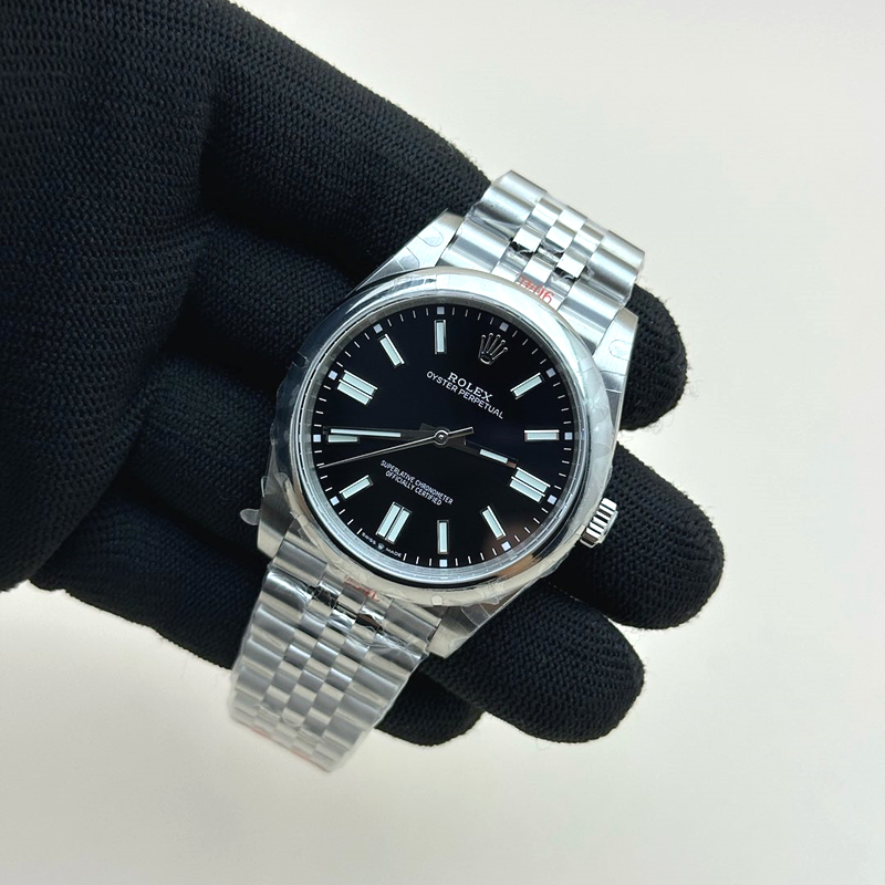 GM공장 롤렉스 오이스터퍼페츄얼 41 스틸 블랙다이얼 바인덱스 쥬빌레브레이슬릿 VR3230 GMF Rolex Oyster Perpetual 41 Black Dial Jubilee Braelet 출고 전 실물 검수사진 3