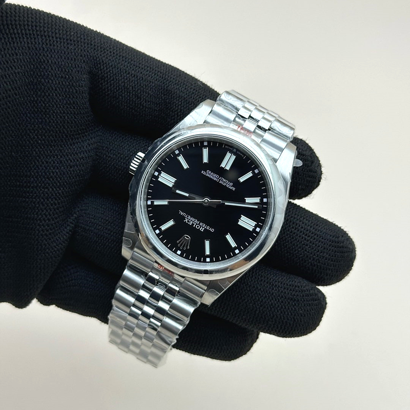 GM공장 롤렉스 오이스터퍼페츄얼 41 스틸 블랙다이얼 바인덱스 쥬빌레브레이슬릿 VR3230 GMF Rolex Oyster Perpetual 41 Black Dial Jubilee Braelet 출고 전 실물 검수사진 5