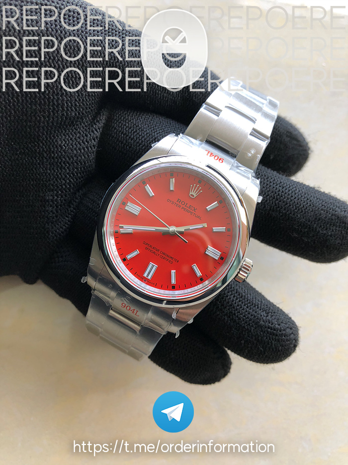 GM공장 오이스터 36미리 레드다이얼 3230 Oyster Perpetual 36mm 126000 GMF 1:1 Best Edition 904L Steel Red Dial on SS Bracelet SA3230 출고 전 실물 검수사진 4