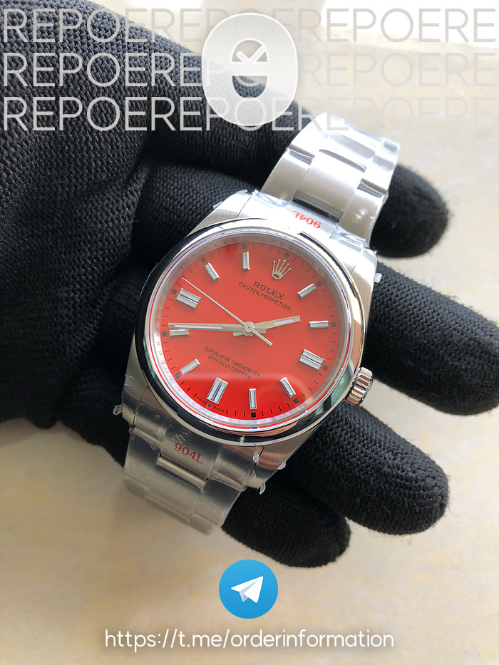 GM공장 오이스터 36미리 레드다이얼 3230 Oyster Perpetual 36mm 126000 GMF 1:1 Best Edition 904L Steel Red Dial on SS Bracelet SA3230 출고 전 실물 검수사진 5