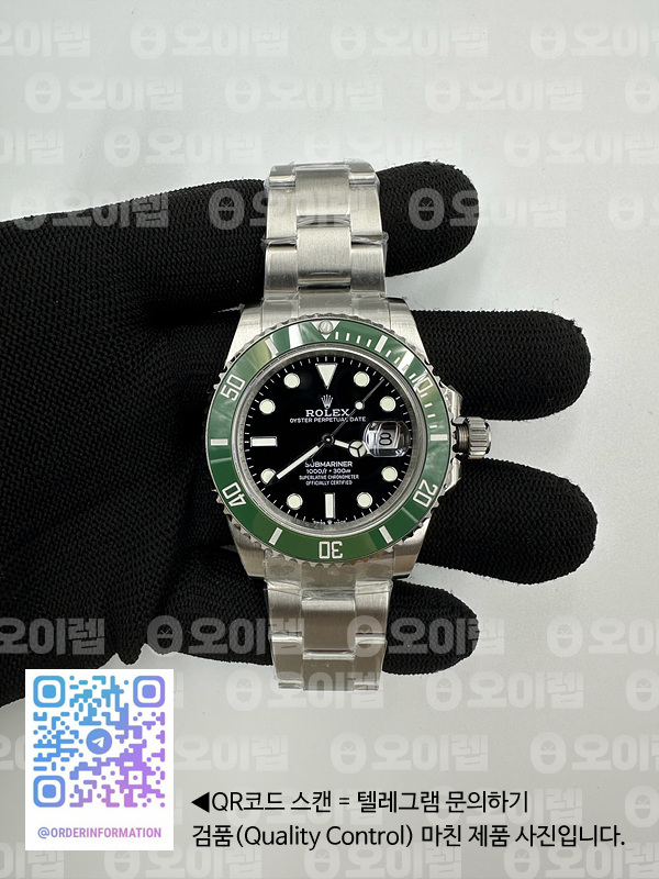 BP공장 롤렉스 서브마리너 41 그린 2813무브 28800진동 Submariner 41mm 126610 LV SS BP Best Edition Black Dial 출고 전 실물 검수사진 2