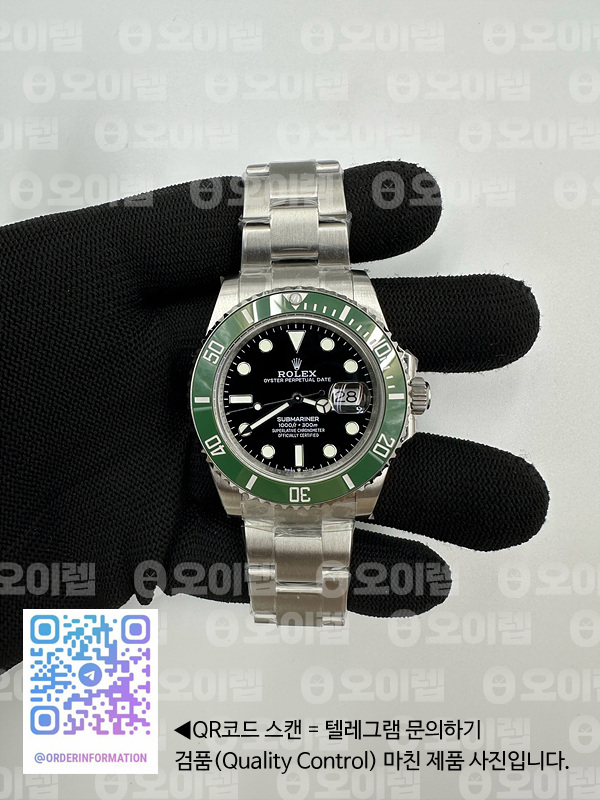 BP공장 롤렉스 서브마리너 41 그린 2813무브 28800진동 Submariner 41mm 126610 LV SS BP Best Edition Black Dial 출고 전 실물 검수사진 3