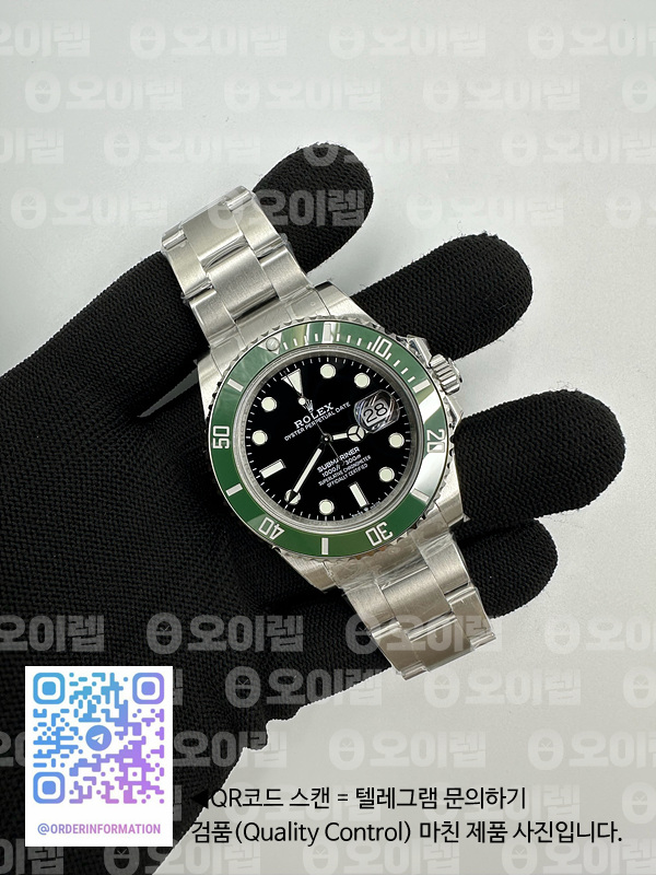 BP공장 롤렉스 서브마리너 41 그린 2813무브 28800진동 Submariner 41mm 126610 LV SS BP Best Edition Black Dial 출고 전 실물 검수사진 4
