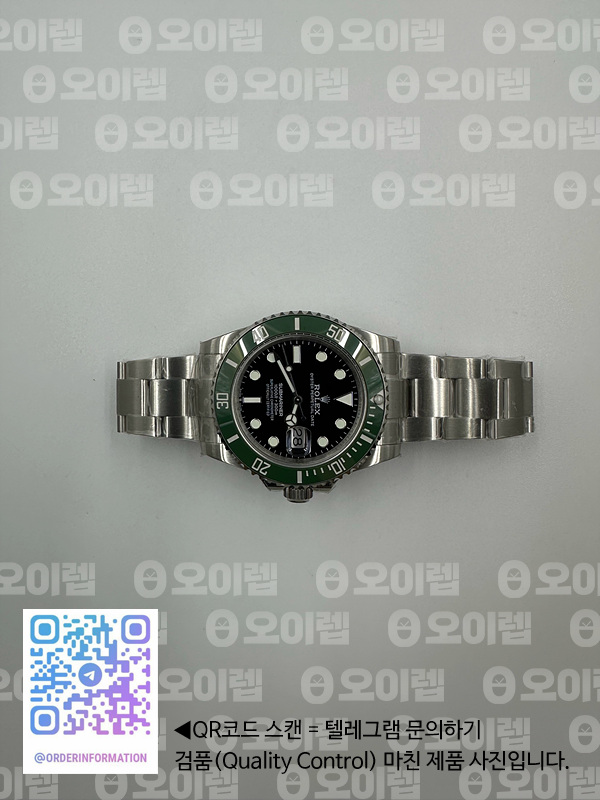 BP공장 롤렉스 서브마리너 41 그린 2813무브 28800진동 Submariner 41mm 126610 LV SS BP Best Edition Black Dial 출고 전 실물 검수사진 6