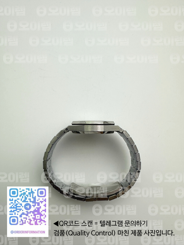 8F공장 오데마피게 로얄오크 34MM 스틸 블루다이얼 브레이슬릿 오토메틱Royal Oak 34mm SS/SS Blue 8F A5800 출고 전 실물 검수사진 9
