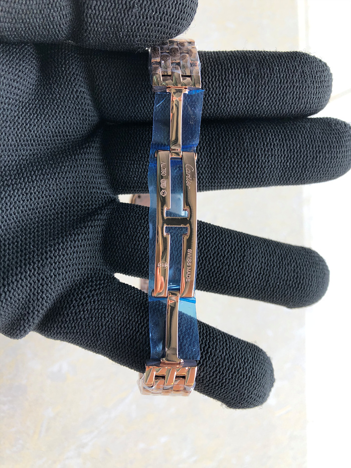 BV공장 까르띠에 팬더 22 로즈골드금통 다이아몬드베젤 화이트다이얼 브레이슬릿 Panthère 22mm BVF 1:1 Best Edition RG White Dial Diamonds Bezel on RG Bracelet Ronda Quartz 출고 전 실물 검수사진 10