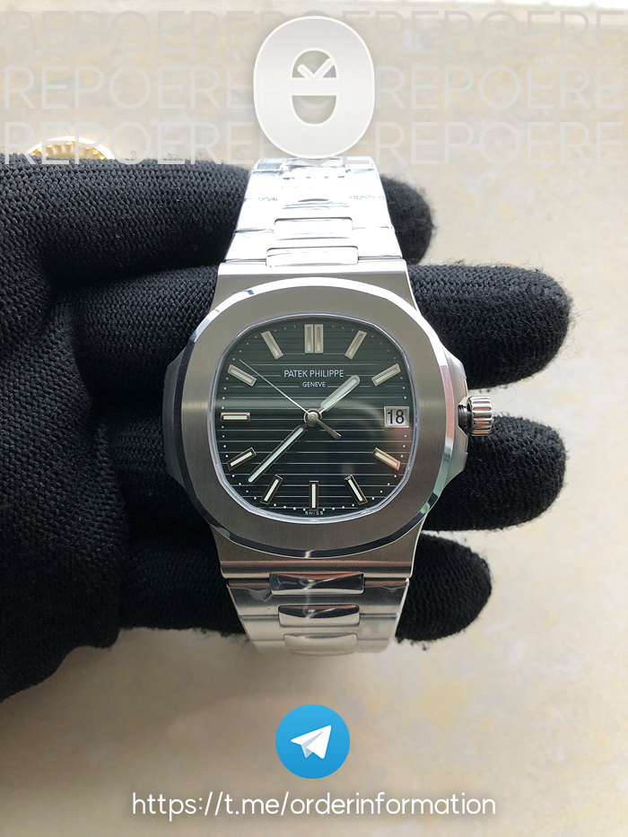 PP공장 V4 파텍필립 노틸러스 5711/A 스틸 그린다이얼 324CS Nautilus 5711/1A PPF 1:1 Best Edition Green Textured Dial on SS Bracelet 324CS V4 PPF공장 출고 전 실물 검수사진 2